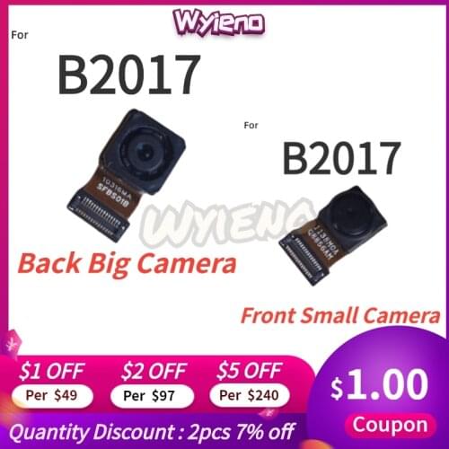 Wyieno For ZTE Axon 7 mini B2017 Front Small Back Rear Big Camera Module Flex Cable + tracking