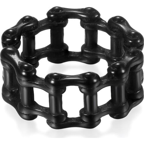 BONISKISS Mens Ring Gothic Stainless Steel Male Punk anillos Jewelry