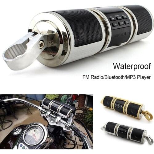 12V Motorcycle Bluetooth MP3 Music Player Handlebar Audio Amplifier Stereo Speaker FM radio LED display Motorcycle Accessories