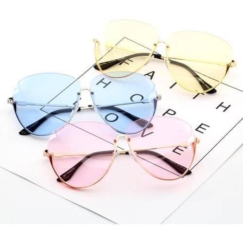 2021 new fashion half frame sunglasses for women luxury brand design lightness sexy summer sun glasses oculos de sol uv400