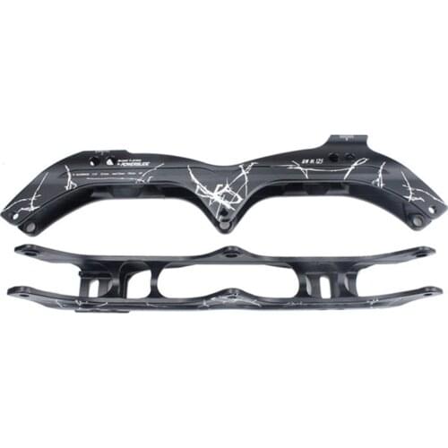 3X125mm Inline Speed Skates Frame, for 125mm Wheel Skating Base, 3 Wheels CityRun Powerslide Aluminium Alloy 195mm Boot Distance