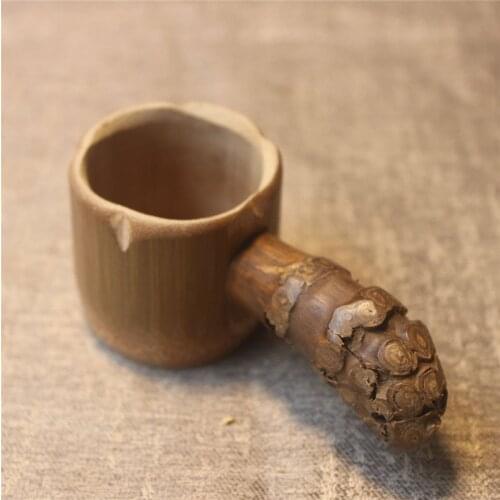 50Pcs/Lot Natural Bamboo Root China Gongfu Loose Tea Ceremony Strainer Filter Wholesale LX3631