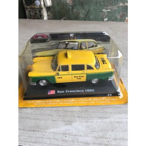 TAXI 1:43 San Francisco 1980 Diecast Collection of Simulation Alloy Car Model Children Toys