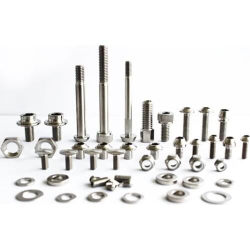 Titanium GR5 Full Folding Bicycle Parts Compelte Screw Set With Nut Gasket 46Pcs For Brompton