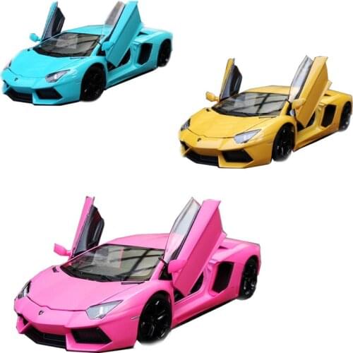 Welly 1:24 Diecast Alloy Model Cars Toys Lamborghini LP700-4 LP610 Urus Original Authentic Imported Tape Box Children Toys
