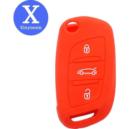 Xinyuexin 3 Buttons Car key shell For peugeot 407 607 306 408 CITROEN C5 C3 C4 Modified Folding Flip Key Cover Fob CE0523/CE0536