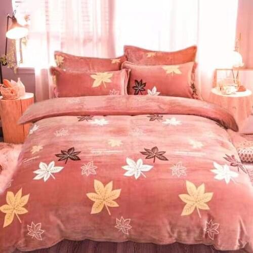 Winter Thicken Warm Short Plush Duvet Cover King Double Queen Size Double-side Coral Fleece Quilt Cover Not Including Pillowcase