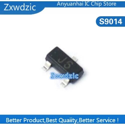 100PCS S9014 SOT23 9014 SOT SMD J6 SOT-23 new transistor