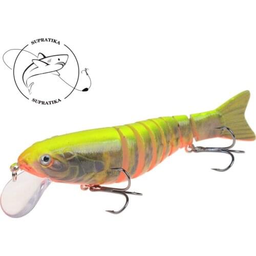 105mm/17g Multi Jointed Bait Artificial Wobbler Hard Fishing Bait 3D Eyes Bionic 8 Segments Swimming Plastic Fishing Lures