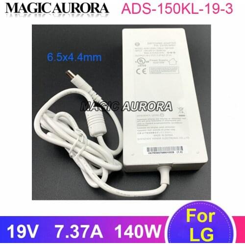 White ADS-150KL-19N -3 190140E 19V 7.37A 140W SWITCHING Adapter For LG 34UC97C 27UK850 27UL850 34UC97 34UC99 EAY65768901 LCAP31