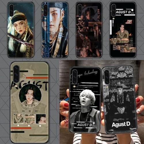 Agust D Suga Phone case For Samsung Galaxy A 3 5 7 8 10 20 21 30 40 50 51 70 71 E S 2016 2018 4G black soft Etui trend coque tpu