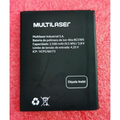 2500mAh 3.8V Battery For Multilaser BCS105 Mobile Phone Batterie Bateria Replace Parts