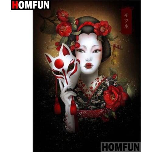 HOMFUN Full Square/Round Drill 5D DIY Diamond Painting "Flower beauty" Embroidery Cross Stitch 5D Home Decor Gift A17959