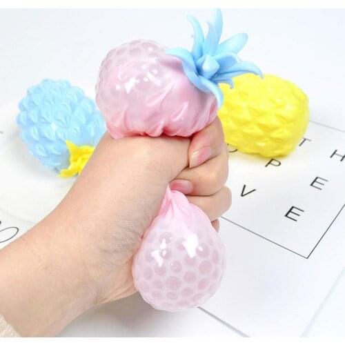 Pineapple Anti Stress Grape Ball Funny Gadget Vent Decompression Toys For Children Stress Autism Hand Wrist Squeeze Toys