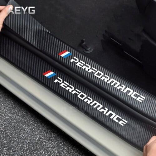 Car Door Sill Carbon Fiber Sticker For Bmw M X1 X3 X4 X5 X6 X7 E46 E90 F20 E60 E39 F30 Protector Decals Vinyl Auto Accessories