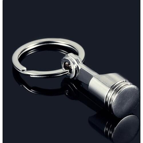 Automobile Engine Modified Piston Metal Keychain Absorber Keychain Accessories Keyring Turbocharger Interior Mini Car Turbo B4O5