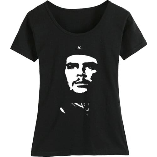 Che Guevara head portrait Berets Pentagram military C.C.C.P. Cotton Girl Woman Short Sleeve T Shirt Couple Clothes Summer ZIIART