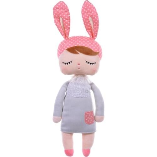 Metoo Toys Animal Design Cartoon Long Ears Rabbit Soft Plush for Girls Children Baby Appease Dolls Christmas Birthday Gift 34CM
