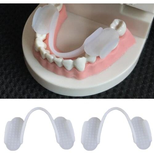 2Pcs Soft Silicone Teeth Grinding Dental Night Protector Guard Anti-molar Braces