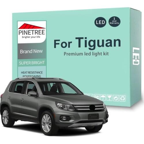 14pcs Led Interior Light Kit For VW Tiguan 5N 2009-2015 Dome Map Reading Trunk Light Canbus No Error