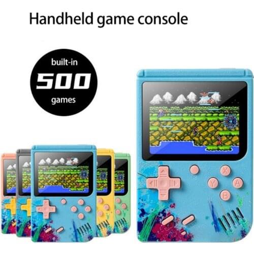 Portable Mini Handheld Video Game Console 8-Bit 3.0 Inch Color LCD Kids Color Game Player Built-in 500 Games For Android/ios