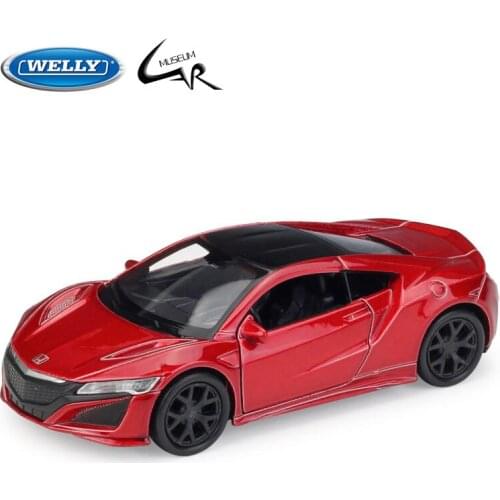 Welly 1:36 Scale 2015 HONDA NSX Model Car Pull Back Diecast Vehicle Alloy Car Metal Toy Display Gifts Collection