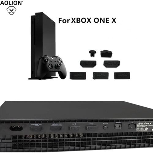 Silicone Anti Dust Plug Set, Dustproof Case Cover for Xbox One X, Video Game Console Game Accessories, 7pcs