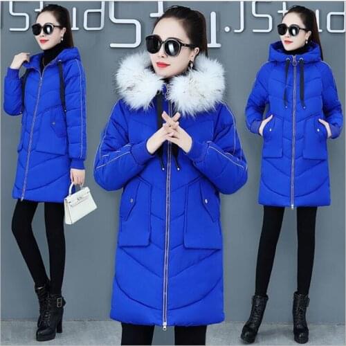 2019 NEW Womens Coat Winter Down Jackets Women Long Silm Warm female Parkas overcoat Womens Clothing Z188