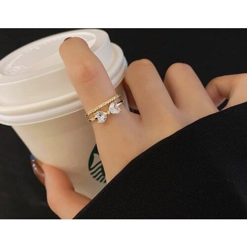 New Tide Restoring Ancient Ways Fashion Finger Ring The Butterfly Shape Multi-layer Metal Rings Cute/Romantic Women Jewelry Ring