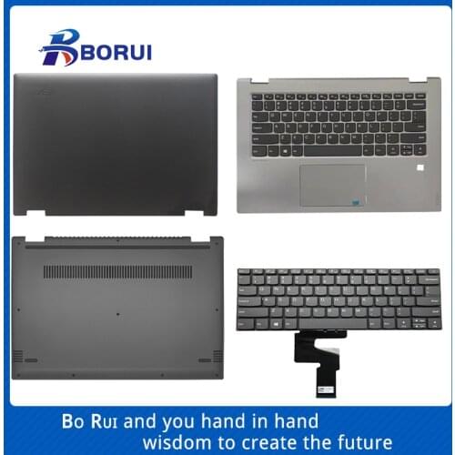 New Laptop LCD Back Cover/Palmrest/Bottom Case/Keyboard For Lenovo YOGA 520-14IKB FLEX5-1470 Gold Gray Silver Top Laptop Case