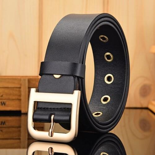 The New Luxury boutique D-type gold and silver buckle women can use belts, multi-color optional casual fashion business belt