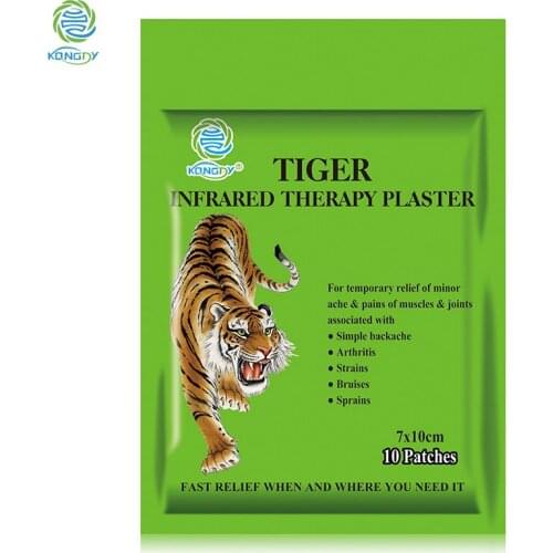 KONGDY Tiger Balm Plaster 7*10 cm Transdermal Back Pain Patch 30 Pieces/3 Bags Pain Relieving Patch Zipper Bag Muscle Massage