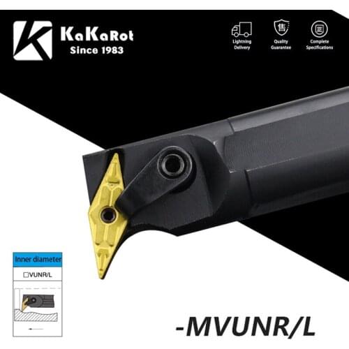 KaKarot Internal Turning Tool Holder S20R-MVUNR16 S25S-MVUNR16 S40T-MVUNL16 S50U-MVUNR16 Carbide Inserts VNMG Lathe Cutting T