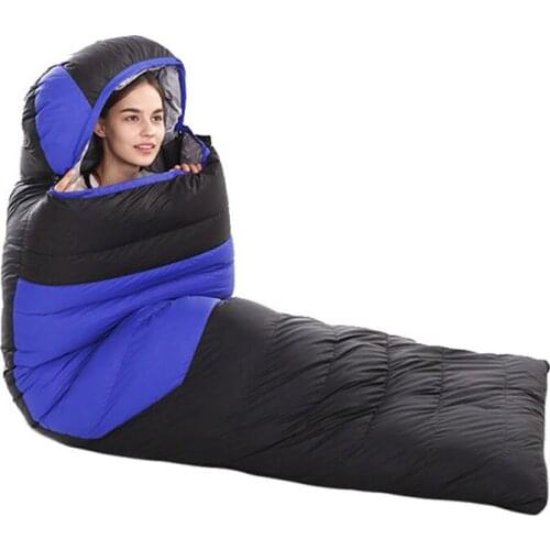 Down sleeping bag 2600g sleeping bag outdoor adult down thick warm sleeping bag envelope type travel camping sleeping bag