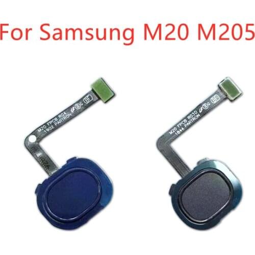 For Samsung Galaxy M20 M205 Fingerprint Scanner Flex Cable Touch Sensor ID Home Button Return Ribbon Flex Cable Repair Parts