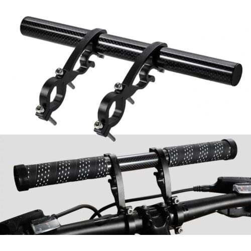 Cycling Bike Handlebar Bracket Extending with Install Wrench Tube Extender Double Clamp Bicycle Handle Extension Bar
