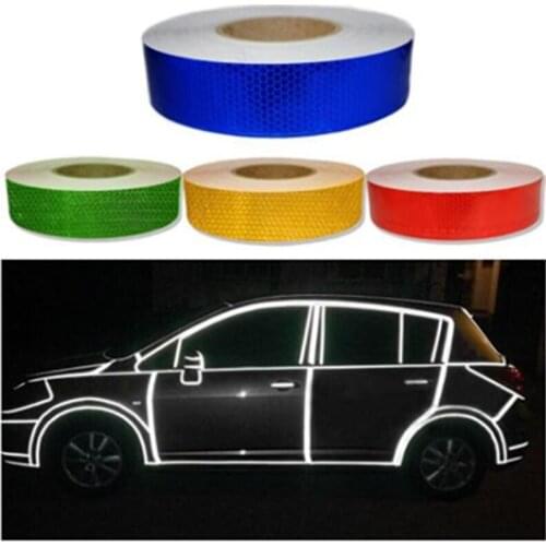 4cm*48m/25m Car Reflective Stickers Warning Strip Reflective Truck Auto supplies Night Driving Safety Secure Conspicuity Sticker