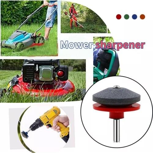 50MM Lawnmower Grinding Drill Sharpener Wear-Resistant Rotary Drill Cuts Blade For Power Drill Knife Sharpeners Garden Tools