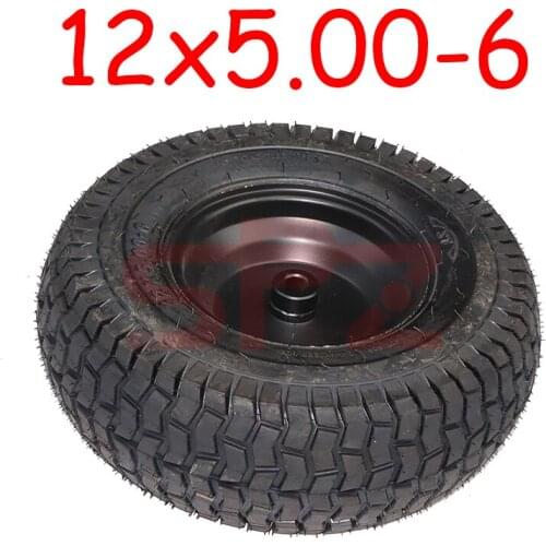 6-inch rear wheel accessories 12x5.00-6 self-contained wheels suitable for mini ATV small four-wheel ATV vacuum tire iron wheels
