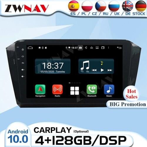 128G 2 Din Carplay Android Radio Receiver For Volkswagen VW Magotan 2016 Audio Stereo Video Player CAR GPS Navigation Head Unit