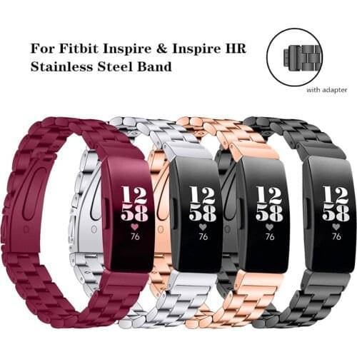 Stainless Steel Metal Wrist Strap for Fitbit Inspire HR Watch Replacement Bands Bracelet for Fitbit Inspire Smart Accessories