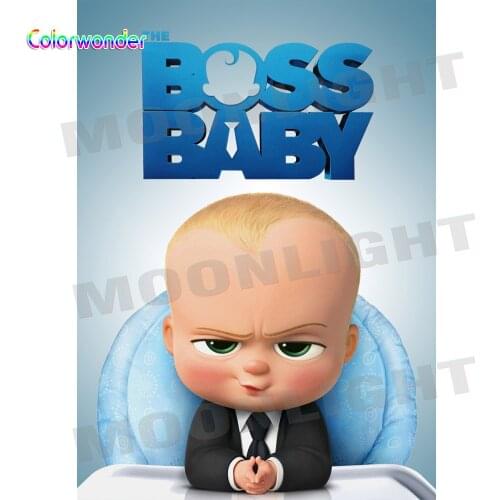 Colorwonder Baby Boss Photography Background Vinyl 5x7 Baby Shower Newborn Children Happy Birthday Party Studio Photo Background