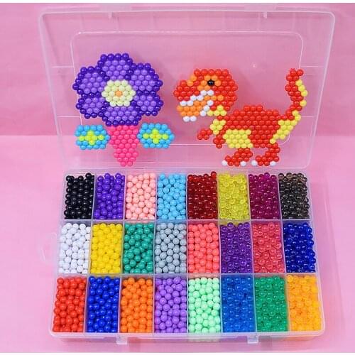 DIY Magic beads Animal Molds Hand Making 3D Puzzle Kids Educational beads Toys Children Spell Replenish A book