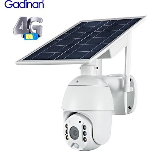 4G Sim-kaart Ip Camera Outdoor Twee-weg Audio Ptz Cctv Camera 8W Zonnepaneel Beveiliging camera Pir Detecteren Cloud Camera