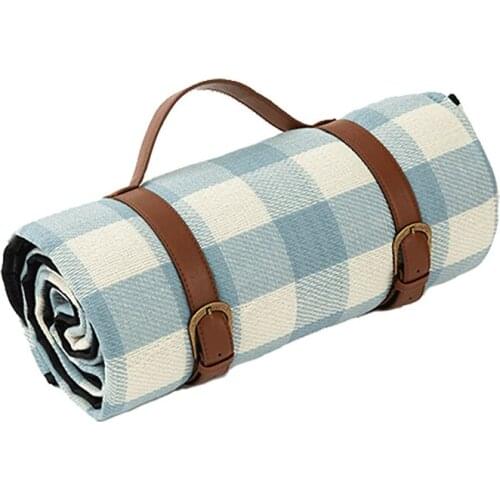 LHHW Outdoor Camping Picnic Mat Foldable Plaid Blanket Waterproof Beach Mat Baby Climb Rug