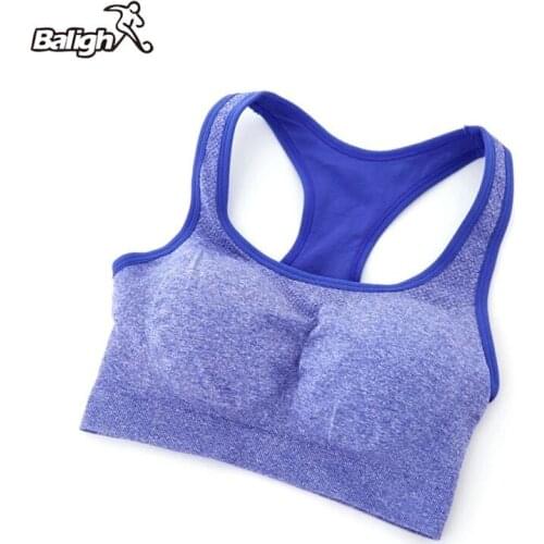 HOT Women Stretchy Fitness Quick-drying Wicking Padded Sports Yoga Bra Crop Tops