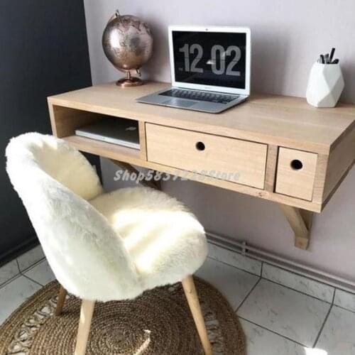 Wool Solid Wood Dining Chair Computer Chair Writing Chair Dining Chair Dressing Chair Hotel Chair Makeup Chair Back Home Adult