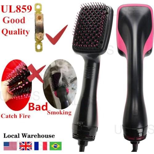 One Step Hair Dryer and Volumizer Hair Dryer Brush Hot Comb Hair Straightener & Hair Curler Blower Curling Iron Dropshipping