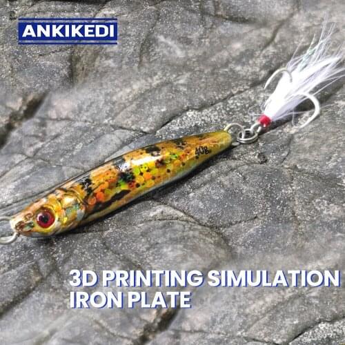 ANKIKEDI Fast Jigs Lure Vertical Glow Jigs Sinking Speed Falling Jig Saltwater Artificial Metal Fishing Tackle Swing Rockfishing