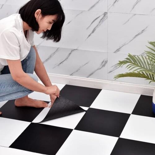 Marble Tile Floor Sticker Modern Wall Sticker Waterproof Living Room Bedroom Bathroom Kitchen Home Decor Self Adhesive Wallpaper